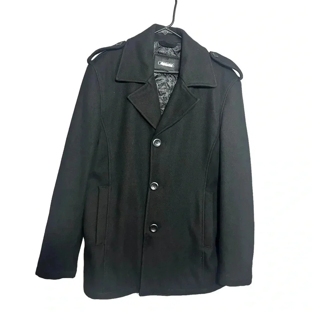Guess Men’s Wool Blend Coat Size Medium